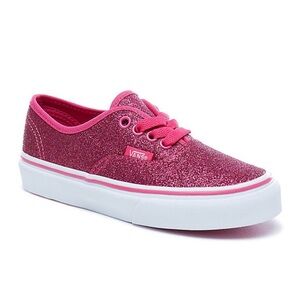 Vans Sneakers Size 13 Girls Youth Kids pink glitter skate sneakers durable canva